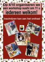 Herinnering: Sushi Workshop!